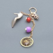 Брелок на сумку туфелька золото