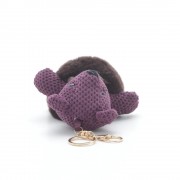 Брелок на сумку Медведь в жилетке фиолетовый