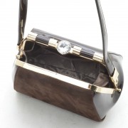 Клатч женский K-609 коричневый