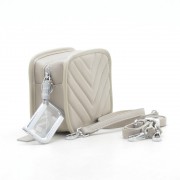 Клатч женский 8872 серый белый