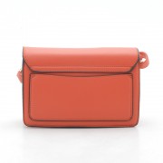 Клатч женский H6633 оранжевый белый