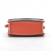 Клатч женский H6633 оранжевый белый