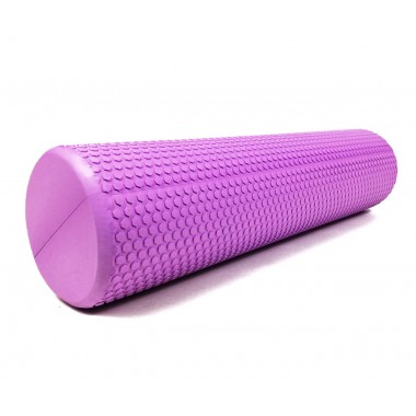 Массажный ролик EasyFit Foam Roller 60 см Фиолетовый