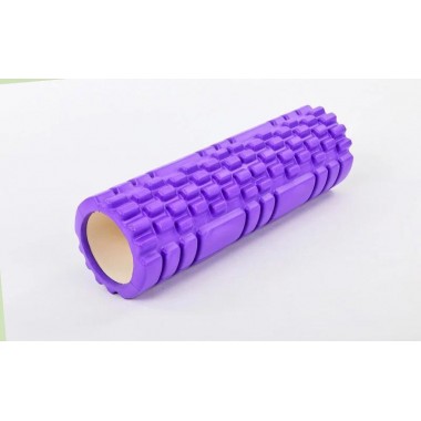 Масажний ролик EasyFit Grid Roller 45 см v.2.1 Фіолетовий