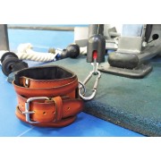 Манжета EasyFit F8 коричнева для тяги на тренажері (шкіра)