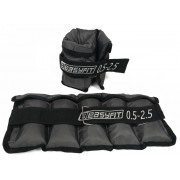 Обтяжувачі для ніг та рук з металом EasyFit Metal набірні зі змінною вагою 0,5-2,5 кг