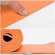 Килимок для йоги та фітнесу EasyFit ПВХ (PVC) Помаранчевий