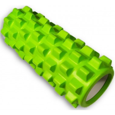 Массажный ролик EasyFit Grid Roller PRO 33 см Салатовый