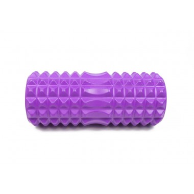 Масажний ролик EasyFit Grid Roller 33 см v.1.2 Фіолетовий