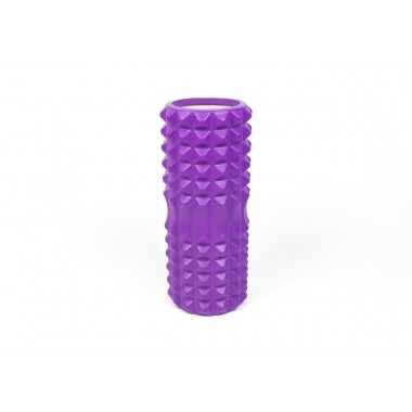 Масажний ролик EasyFit Grid Roller 33 см v.1.2 Фіолетовий