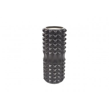 Масажний ролик EasyFit Grid Roller 33 см v.1.2 Чорний