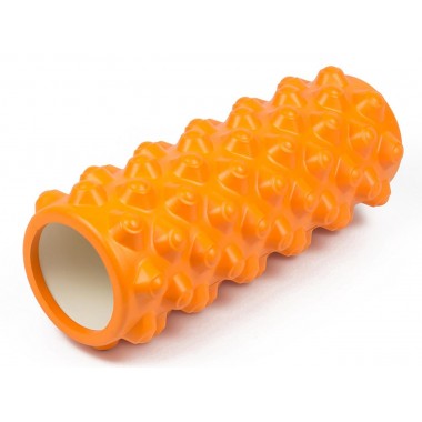 Масажний ролик EasyFit Grid Roller Extreme 33 см Помаранчевий