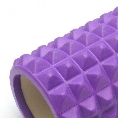 Масажний ролик EasyFit Grid Roller 45 см v.2.2 Фіолетовий