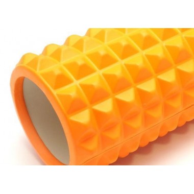 Масажний ролик EasyFit Grid Roller 45 см v.2.2 Помаранчевий