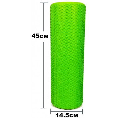 Массажный ролик EasyFit Foam Roller 45 см Зеленый