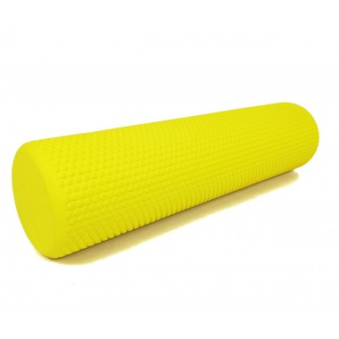 Масажний ролик EasyFit Foam Roller 60 см Жовтий