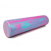 Масажний ролик EasyFit Foam Roller 60 см двоколірний М'ятний-рожевий