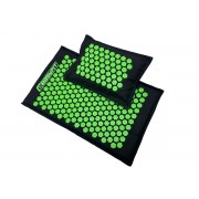 Масажний килимок EasyFit AcuRelax з голками (аплікатор Кузнєцова) чорно-зелений