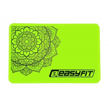 Блок для йоги EasyFit EVA з малюнком салатовий