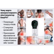 Міостимулятор з підігрівом EasyFit Pro ActivePulse імпульсний масажер для м'язів + Чохол