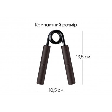 Кистевой эспандер EasyFit Hand Grip PRO 136 кг черный (300 lb)