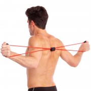 Эспандер EasyFit восьмерка трубчатый красный