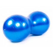 М'яч для фітнеса EasyFit Peanut 45х90 см синій (фітбол горіх-арахіс)