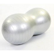 М'яч для фітнеса EasyFit Peanut 45х90 см сірий (фітбол горіх-арахіс)