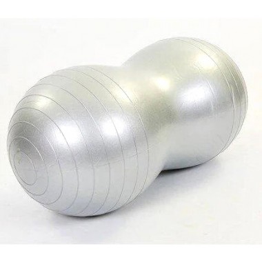 Мяч для фитнеса EasyFit Peanut 45х90 см серый (фитбол орех-арахис)