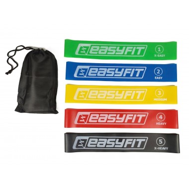 Резинки для фитнеса EasyFit набор 5 шт