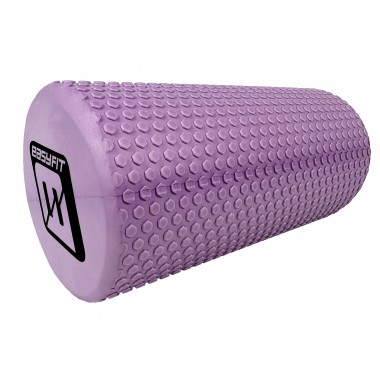 Массажный ролик EasyFit Foam Roller 30 см Сиреневый