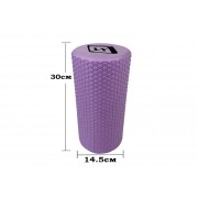 Масажний ролик EasyFit Foam Roller 30 см Бузковий