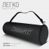 Килимок для йоги та фітнеса EasyFit TPE+TC 6мм двошаровий + Чохол чорний з червоним