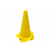 Конусы-фишки спортивные EasyFit 31 см (набор 4 штуки) желтые