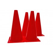 Конусы-фишки спортивные EasyFit 31 см (набор 4 штуки) красные