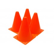 Конусы-фишки спортивные EasyFit 17 см (набор 4 штуки) оранжевые