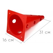 Конус-фишка спортивная EasyFit 31 см красная