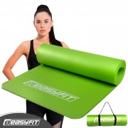 Коврик для фитнеса и йоги EasyFit NBR 10 мм Зеленый