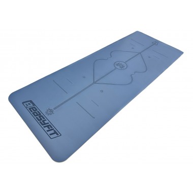 Коврик для йоги профессиональный EasyFit Pro каучук 5 мм Голубой