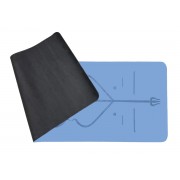 Коврик для йоги профессиональный EasyFit Pro каучук 5 мм Голубой