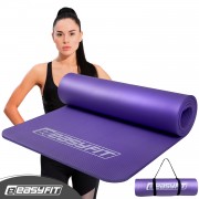 Коврик для фитнеса и йоги EasyFit NBR 10 мм Фиолетовый