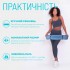 Килимок для йоги та фітнесу EasyFit TPE+TC 6 мм двошаровий блакитний-синій