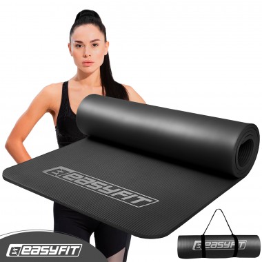 Коврик для йоги и фитнеса EasyFit Flex Pro с красным кантом