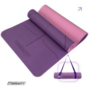 Килимок для йоги та фітнесу EasyFit Polarity Padma з ремнем