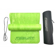 Коврик для йоги и фитнеса EasyFit PER Premium Mat 8 мм + Чехол салатовый
