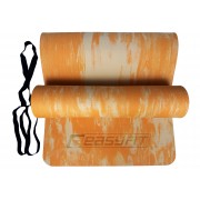 Коврик для йоги и фитнеса EasyFit s-EVA Mat 8 мм Оранжевый