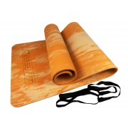 Коврик для йоги и фитнеса EasyFit s-EVA Mat 8 мм Оранжевый