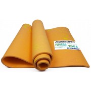 Коврик для йоги и фитнеса EasyFit PER Premium Mat 8 мм + Чехол оранжевый