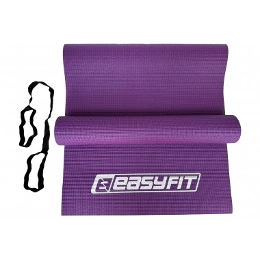 Коврик для йоги и фитнеса EasyFit ПВХ (PVC) Фиолетовый