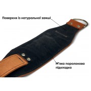 Манжета EasyFit F9 коричнева для тяги на тренажері (шкіра)